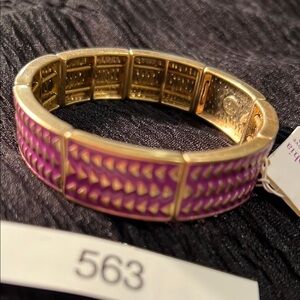 3/$18 Lia Sophia Purple and Gold Bracelet